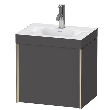 Duravit Xviu C-Bonded Wall-Mounted Vanity Graphite Matte XV4630OB149C